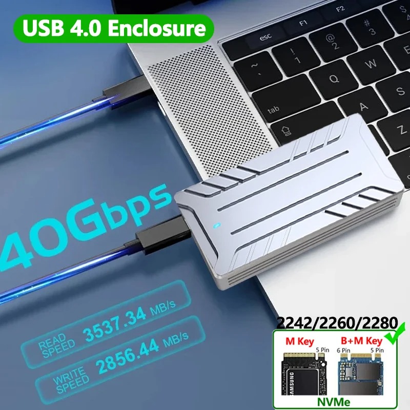USB4 40 Gbps M.2 NVMe SSD Muha - Thunderbolt 4 External Ssd 4Tb incelemesi ve fiyatı